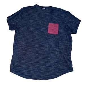 Men’s StrongSide Charcoal Tee With Red Pocket